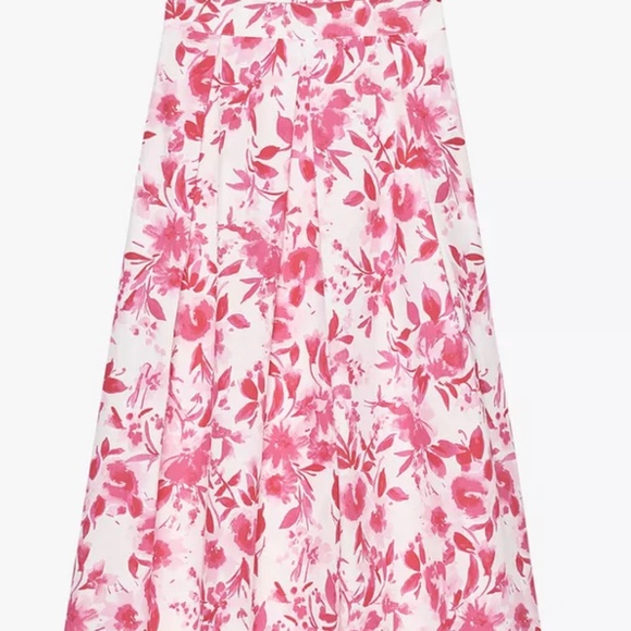 Zara Midi Poplin A line Skirt - Picture 5 of 5